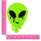 Super Sparkle Lemon Lime Blacklight Glitter Melty Alien Nipple Cover Pasties