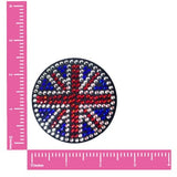 YEAH BABY! Black Union Jack Crystal Reusable Silicone Nipple Cover Pasties