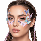 Butterfly Whispers Crystal Face Stickers