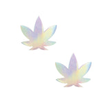 Care Bare Stare Holographic Dope AF Weed Leaf Small Body Stickers 6PK