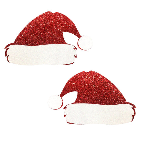 Freaking Awesome Glitter Santa Hat Nipple Cover Pasties