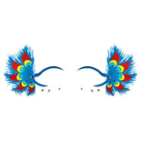 Image showing Mystic Peacock Wings Holographic Face Sticker
