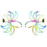 image showing Rainbow Petal Glow Holographic Face Sticker
