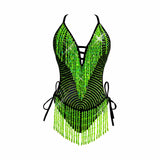 Neon Green UV Reactive Matrixx Reloaded Bodysuit