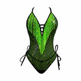 Neon Green UV Reactive Matrixx Reloaded Bodysuit