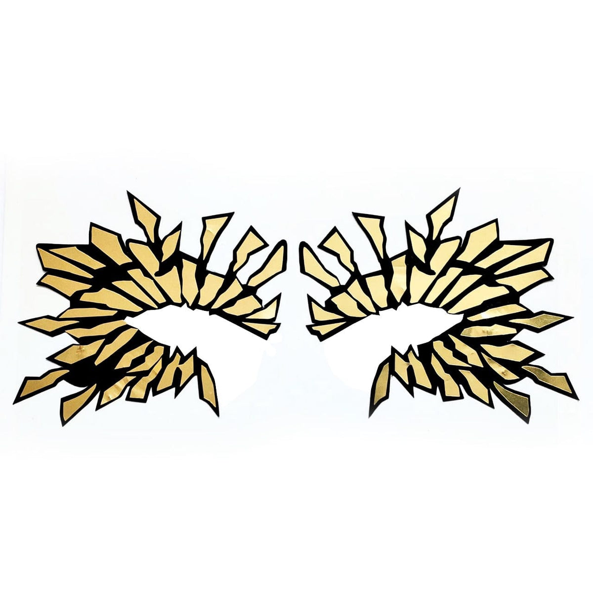 IMage showing Golden Sunburst Holographic Face Sticker