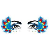 Image showing Mystic Peacock Wings Holographic Face Sticker