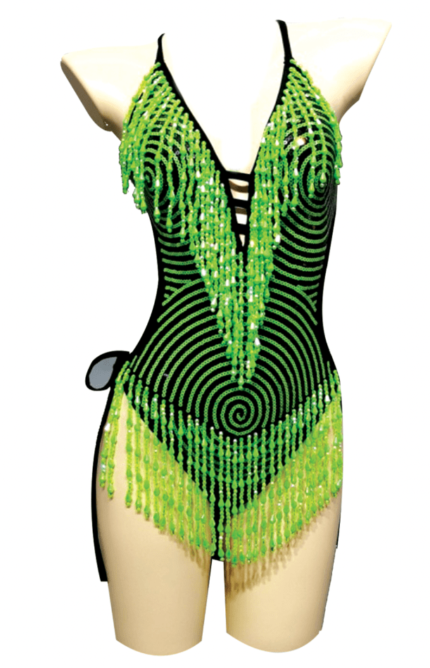 Neon Green UV Reactive Matrixx Reloaded Bodysuit