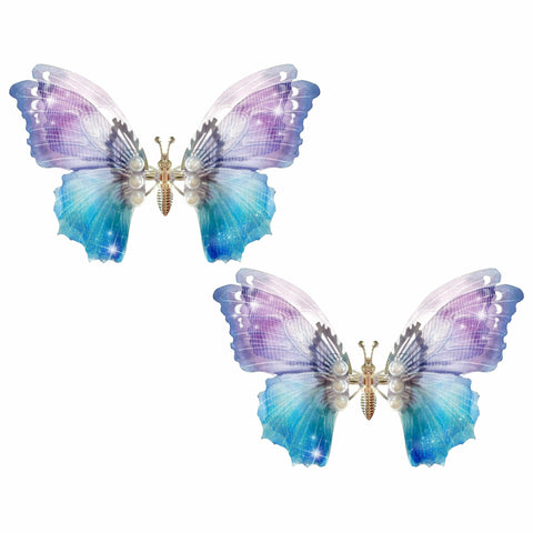 Purple Majesty Large Butterfly Hair Clip 2 Pack