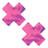 Neon Pink Glow Stix X Factor Glow in the Dark Nipple Cover Pasties