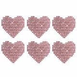 Pink Razzle Dazzle Crystal Jewel Sparkle I Heart U Body Stickers 6PK