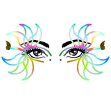 image showing Rainbow Petal Glow Holographic Face Sticker