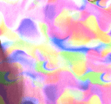 Unicorn Pastry Puff Tie Dye UV Iridescent