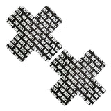 LICK ME on Black Malice Glitter X Factor Nipple Cover Pasties Limited Edition