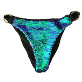 Ariel Green & Black Sequin Bikini, Bikini - NevaNude