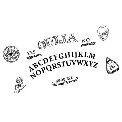 Annabell's Curse Ouija Board Black Large Temporary Tattoo Pack