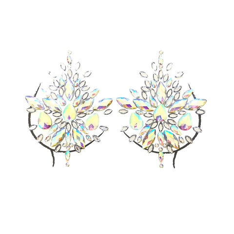 Frozen Crystal Jewel Nipztix Pasties, Crystal Pasties - NevaNude