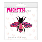 pink wasp iron on patch sticker, FabStix