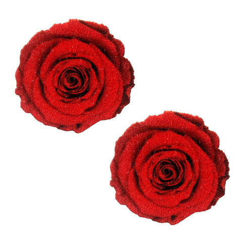 Red rose nipple pasties cover, Neva Nude