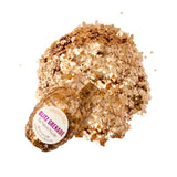 Rave glitter makeup, Neva Nude