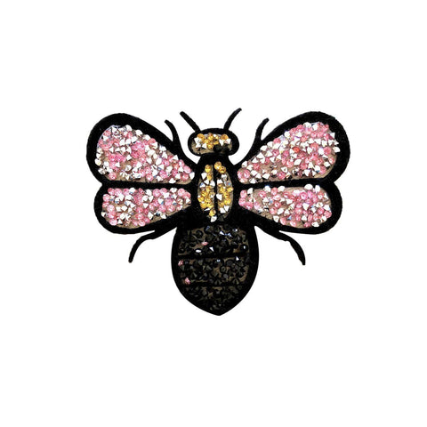 Crystal bug iron on patch sticker, FabStix