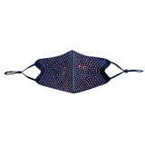 Darth Shineious Black Crystal Face Mask With Adjustable Loops
