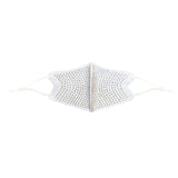 White Crystal Face Mask With Adjustable Loops