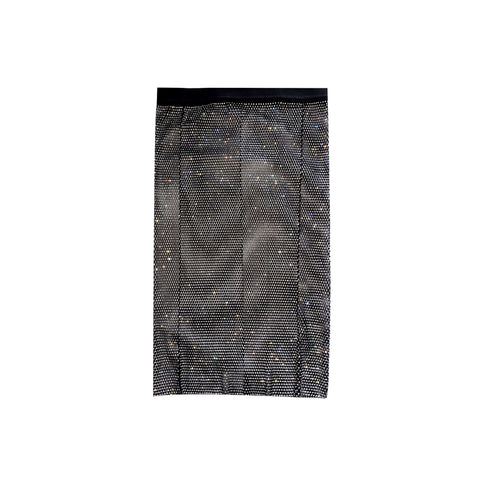 Paparazzi Black Sparkle Mesh Jewel Skirt