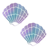 Purple Mermaid Shell Nipple Pasties, Neva Nude