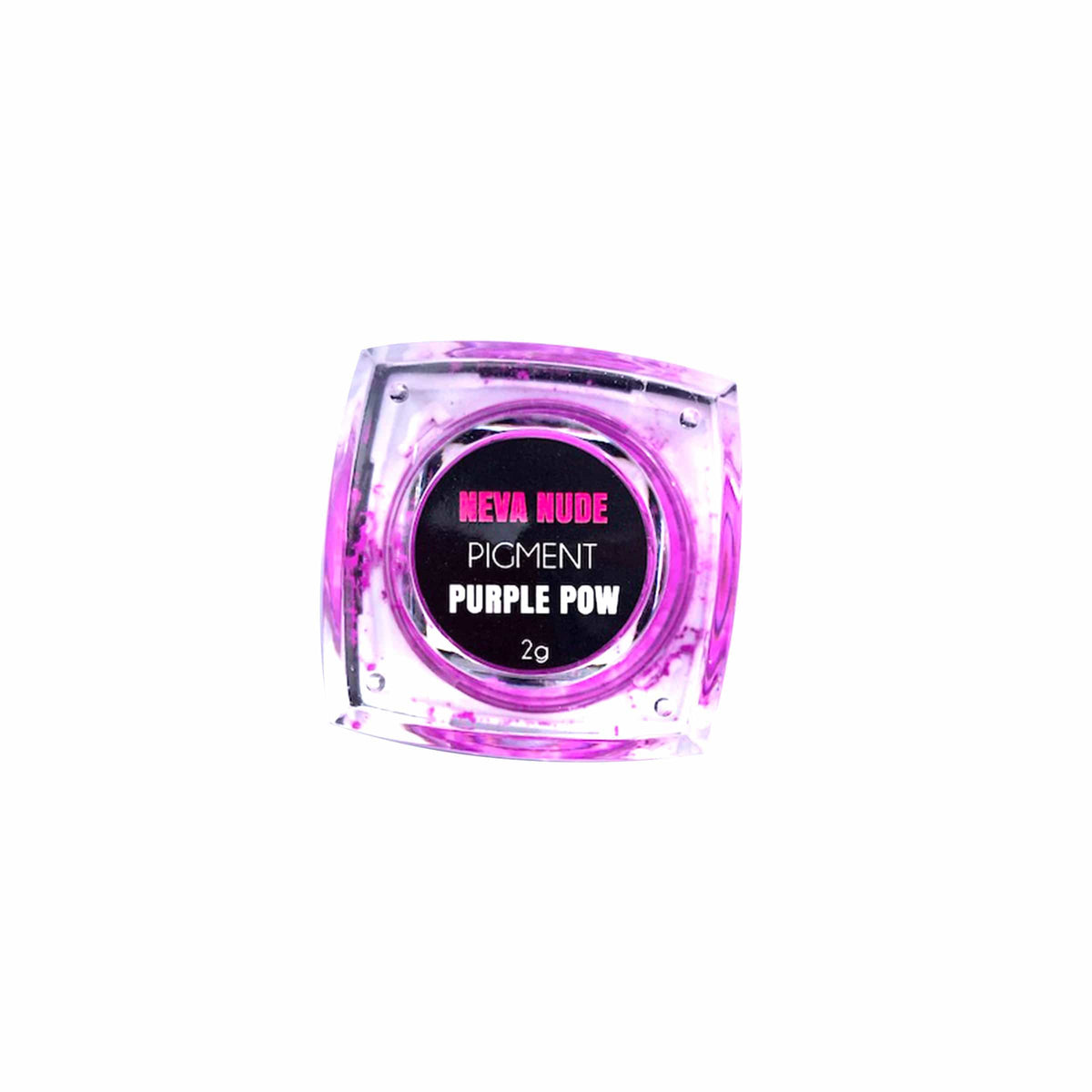 Neon purple loose pigment eyeshadow shown alone, for eyes, lips and body