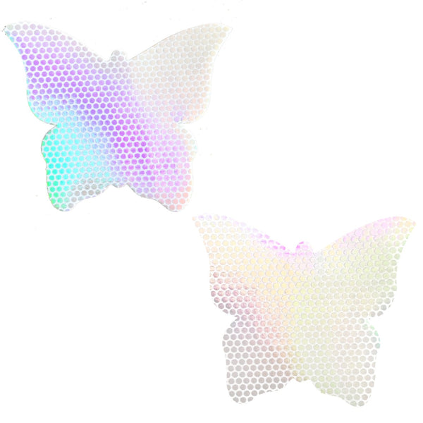 Liquid Party Pure Holographic White Butterfly Nipple Cover Pasties