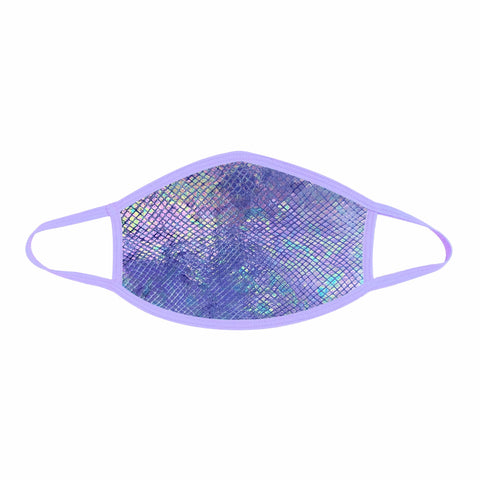 Purple Python Holographic Face Mask