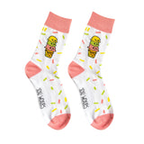 Sprankled With Love Pink & White Cotton Soxi Woxies