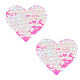 Baby Pink Sequin mermaid nipple covers, Neva Nude