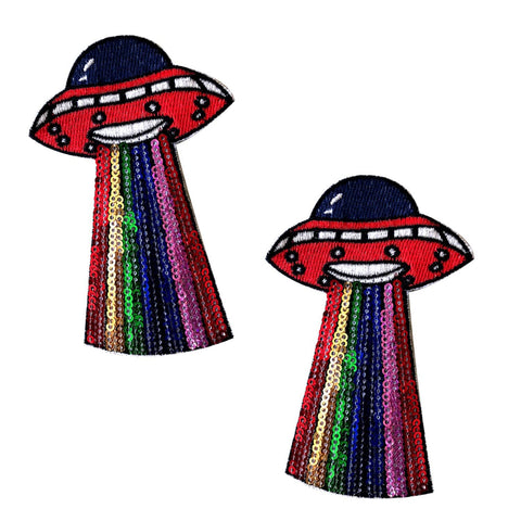 UFO sequin nipple pasties, Neva Nude