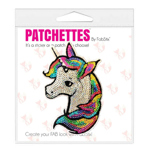 Sequin unicorn Iron On Patch Sticker- FabStix