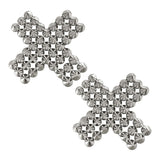 SubZero Silver Stud X Nipple Cover Pasties