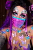 Tinky's Revenge Holographic Face Mask With Matching Nipztix