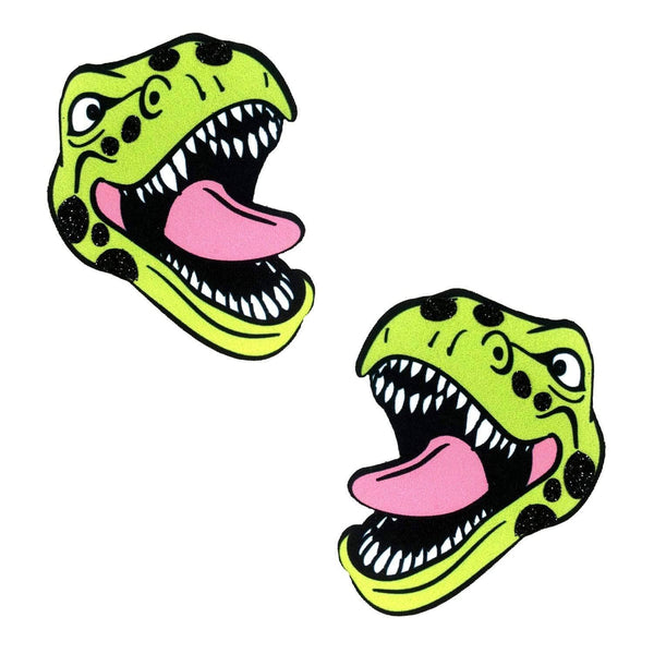 Sexy TRexy Green Dinosaur Nipple Cover Pasties