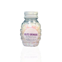 Lucid Dreams Blacklight Cosmetic Glitter Glitz Grenade Keychain in Aloe Gel