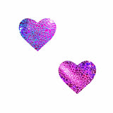Eragon Pink Holographic Blacklight I Heart U Body Stickers 6PK