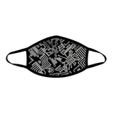 GEO Madness Black Reflective Face Mask