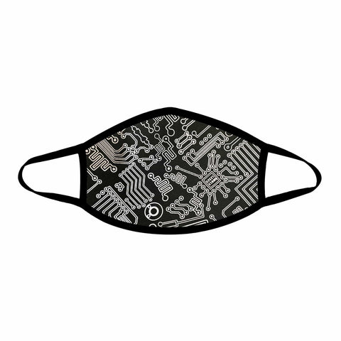 GEO Madness Black Reflective Face Mask
