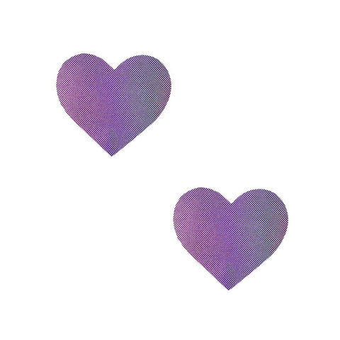 Lustful Lilac Holographic I Heart U Body Stickers 6PK