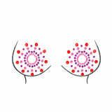 Tropical Beamz Blacklight Crystal Jewel Nipple Pasties