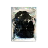 Seamless black elastic hair bands for comfy buns, braids and everyday ponytails