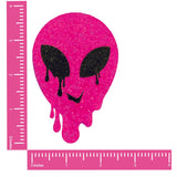 Super Sparkle Watermelly Pink Blacklight Melty Alien Nipple Cover Pasties