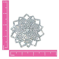 Standalone product shot of the white crystal snowflake silicone nipple pasties