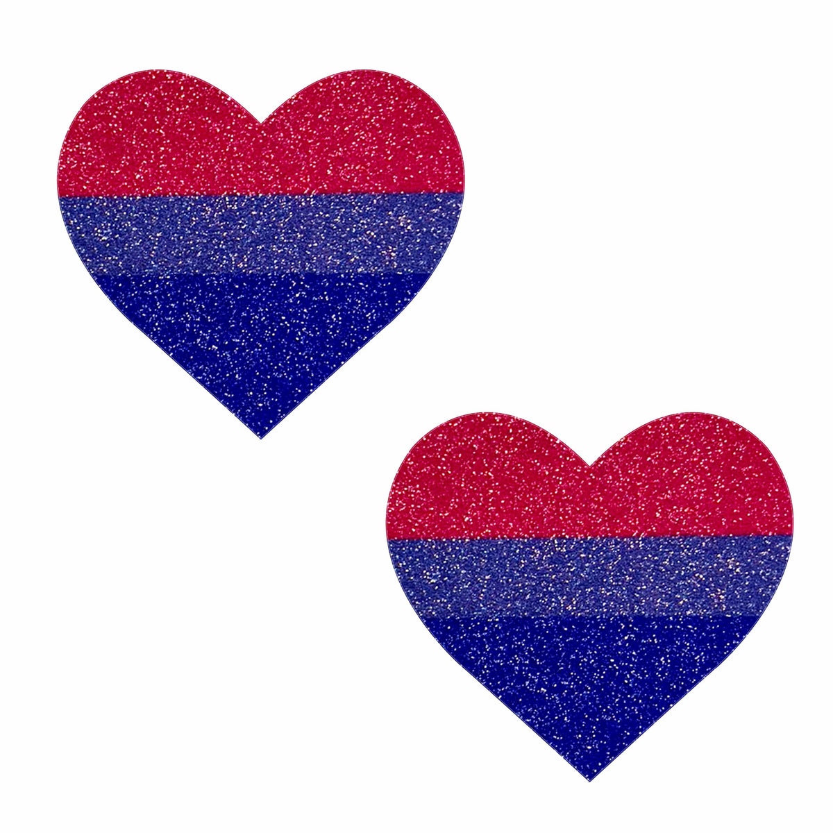 BI Heart Pride Glitter Nipple Cover Pasties