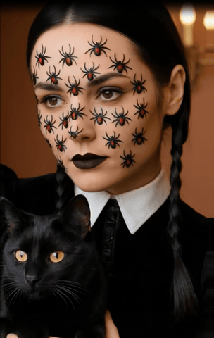 Black Widow Glitter Crystal Spider Body and Face Stix